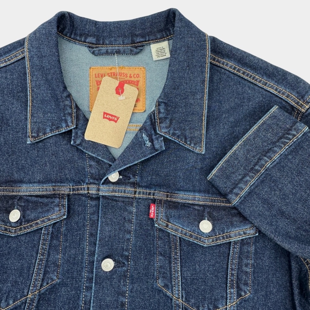 Levi's‎ Trucker Jacket Mens XL Dark Wash New Denim Standard Fit 72334-2761